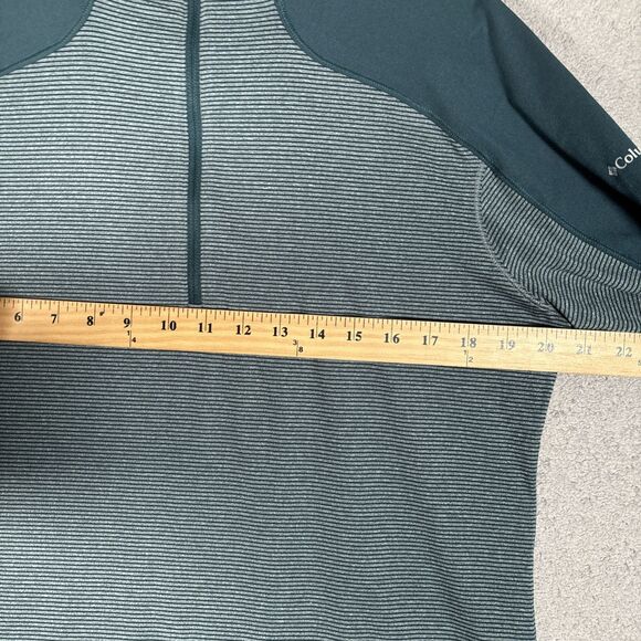 Columbia Cross Trails Half Zip Long Sleeve Pullover Shirt Womens Size XL Green - Picture 4 of 11